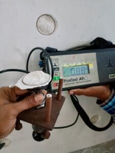 Pull-Off Adhesion Strength Test on Concrete Coating