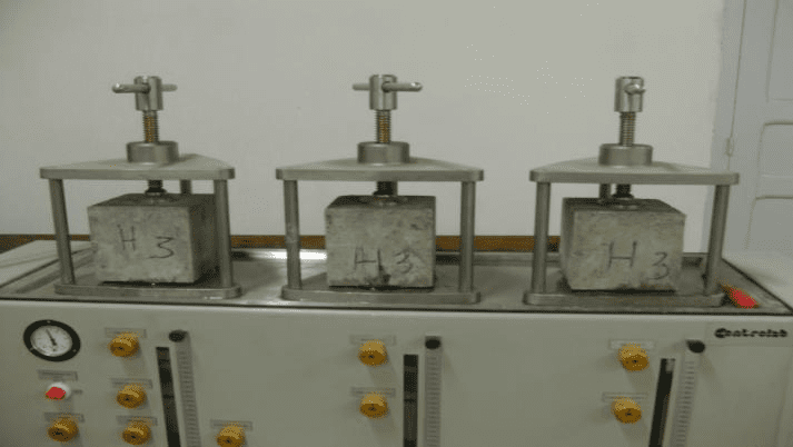 Water permeability test of Concrete