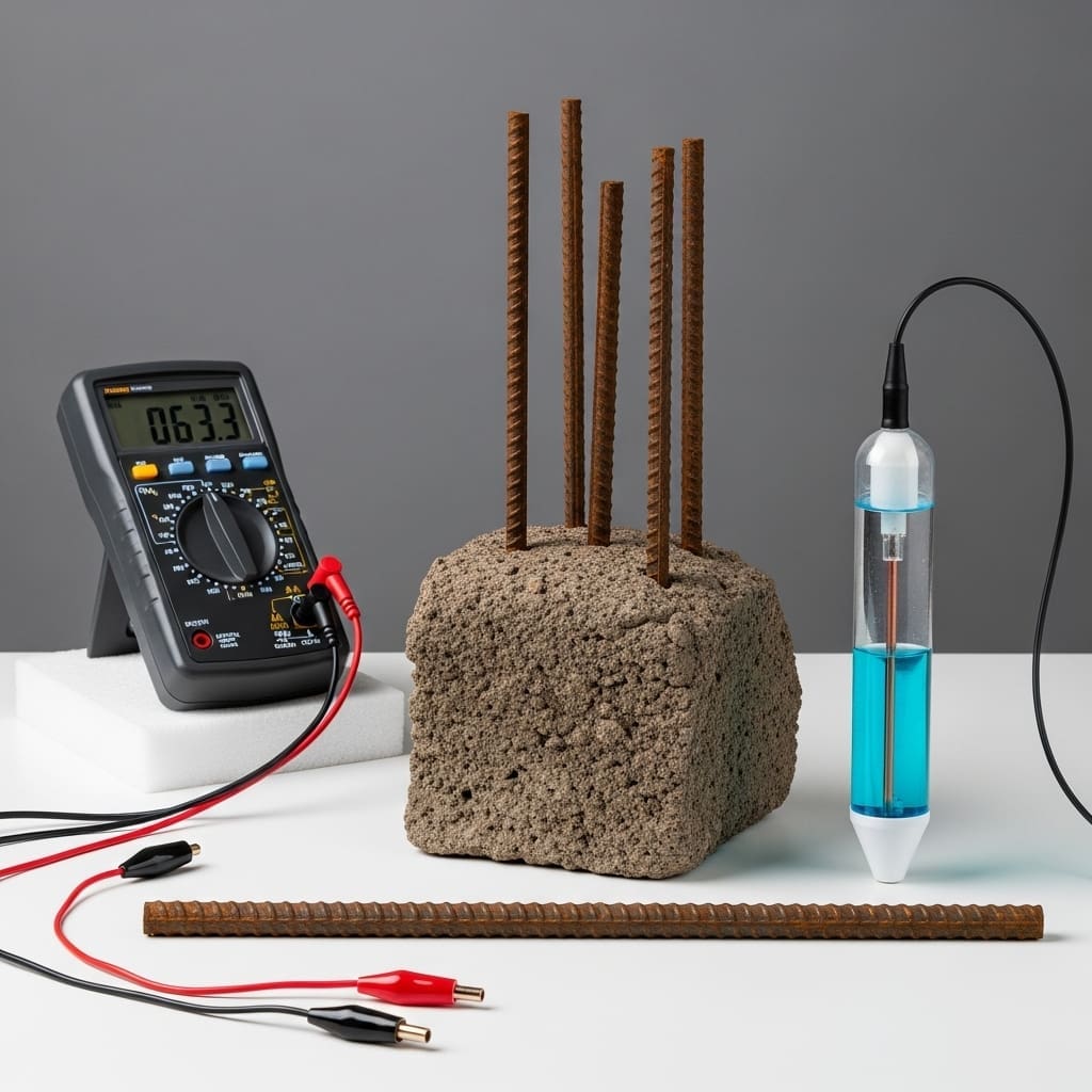 Half-Cell Electrode on Concrete Surface