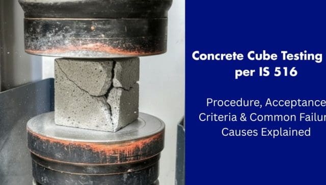 Concrete Cube Testing as per IS 516