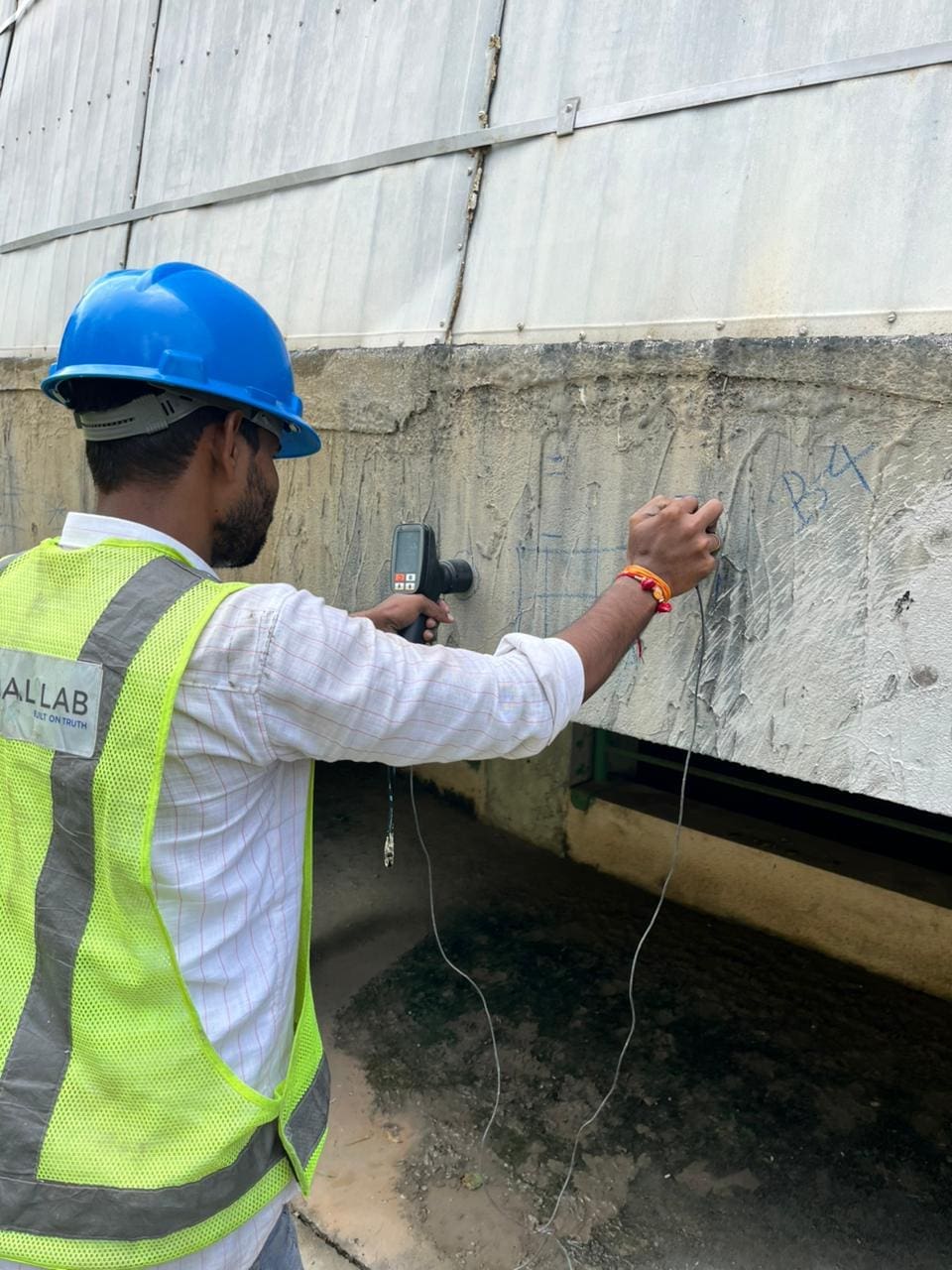 Ultrasonic Pulse Velocity Test