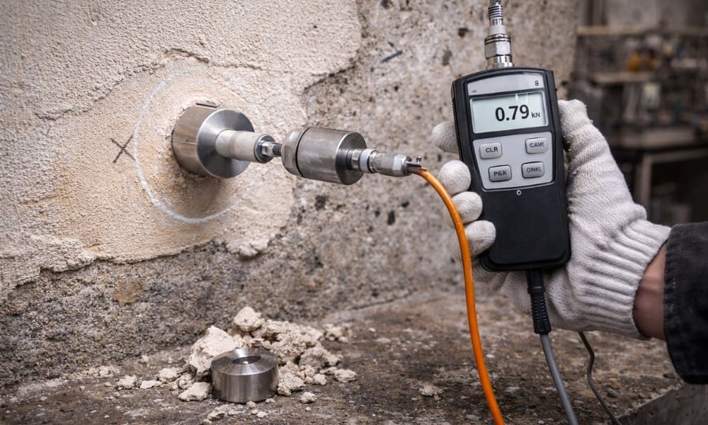 Pull-Off Adhesion Strength Test of Plaster